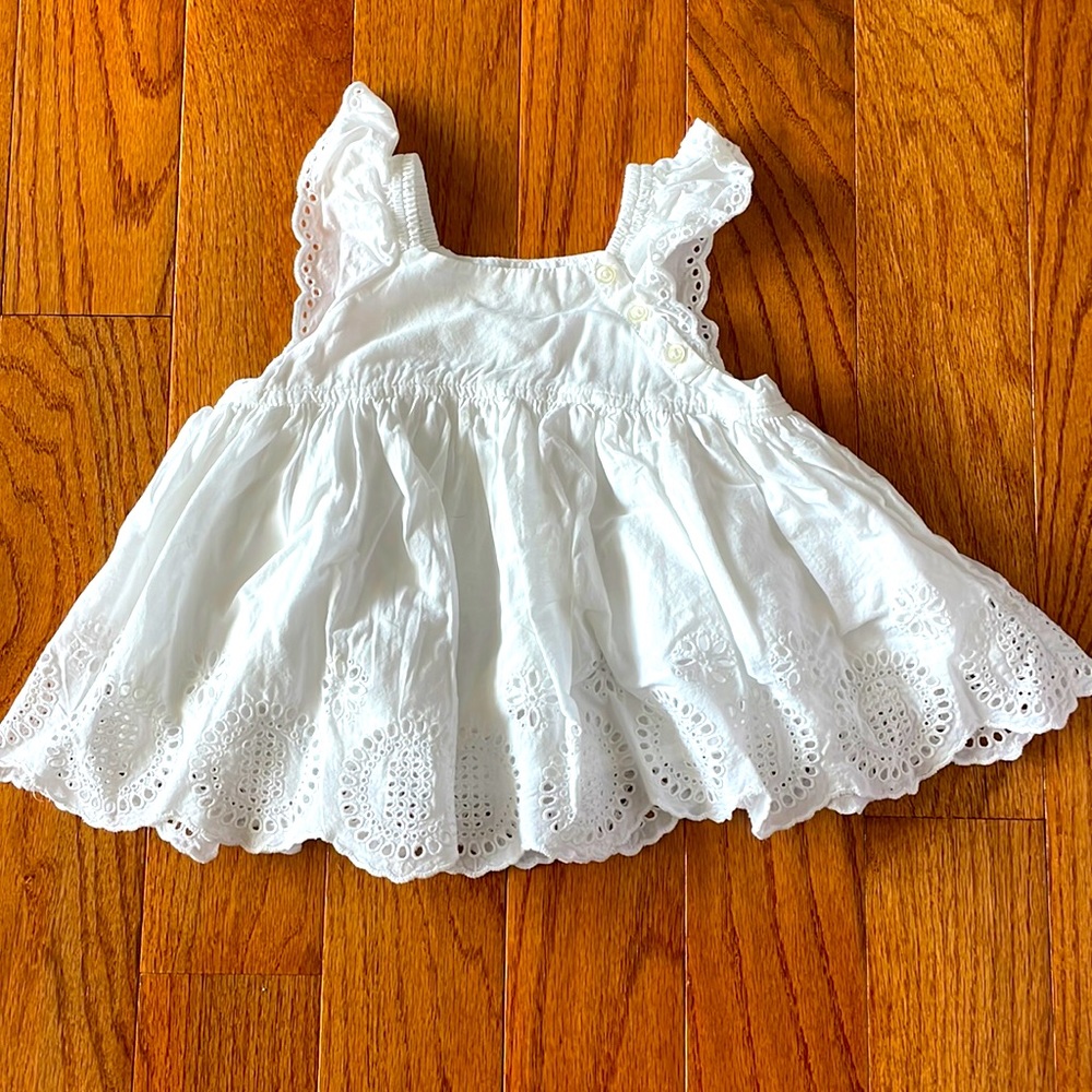 Baby Gap Girl eyelet sleeveless top